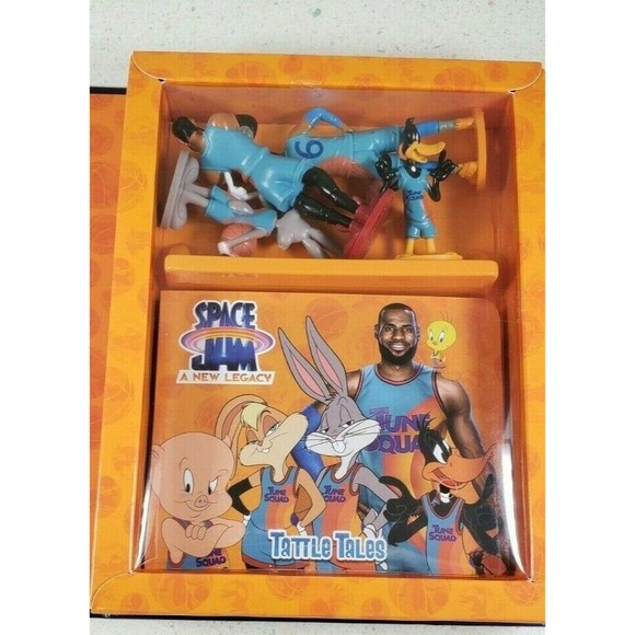 Space Jam A New Legacy Tattle Tales - 4 Figurines and Storybook Lebron James - Picture 8 of 12